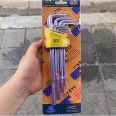 Bộ 9 Lục Giác Yeti Đầu Bi & HOA THỊ  Vanadium Chịu Lực Tốt