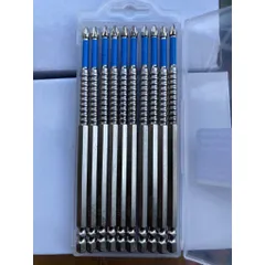. Hộp 10 đầu vít chống trượt MB Tool  đầu vít 4 cạnh đủ mã 50mm, 65mm, 90mm 150mm hàng chính hãng -