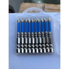 . Hộp 10 đầu vít chống trượt MB Tool  đầu vít 4 cạnh đủ mã 50mm, 65mm, 90mm 150mm hàng chính hãng -