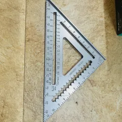 Thước ke góc vuông nhôm đúc maya 7'' và 12'' tam giác đo góc đa năng 45độ