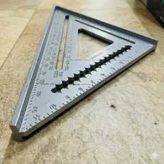 Thước ke góc vuông nhôm đúc maya 7'' và 12'' tam giác đo góc đa năng 45độ