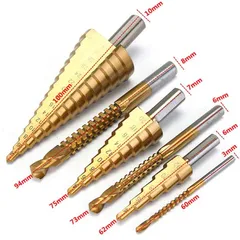 Bộ 6 mũi khoan tháp đa năng - Mũi khoan cưa đa năng thép gió HSS mạ Titan siêu bền