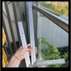 Thước Vuông Góc Inox 45 Độ Đa Năng – Thước Ê Ke Cơ Khí Đo Góc Chính Xác, Chống Gỉ Sét