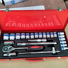 Bộ Tuýp Khẩu 24 Chi Tiết Hệ 1/2 Inch - Chất Liệu Thép CRV - Bộ Dụng Cụ Sửa Chữa Ô Tô, Xe Máy