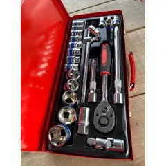 Bộ Tuýp Khẩu 24 Chi Tiết Hệ 1/2 Inch - Chất Liệu Thép CRV - Bộ Dụng Cụ Sửa Chữa Ô Tô, Xe Máy
