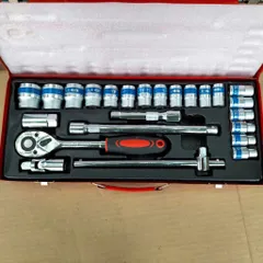 Bộ Tuýp Khẩu 24 Chi Tiết Hệ 1/2 Inch - Chất Liệu Thép CRV - Bộ Dụng Cụ Sửa Chữa Ô Tô, Xe Máy