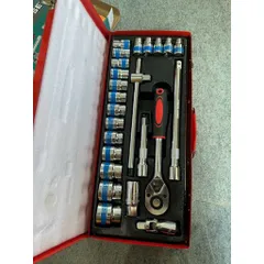 Bộ Tuýp Khẩu 24 Chi Tiết Hệ 1/2 Inch - Chất Liệu Thép CRV - Bộ Dụng Cụ Sửa Chữa Ô Tô, Xe Máy