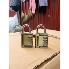 Ổ Khóa Mã Số Xoay 4 Chữ Số Bằng Thép Không Gỉ, Khóa Mật Mã Không Cần Chìa Nhỏ Gọn
