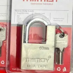 Ổ Khoá Cửa MINDY Trắng Loại Tốt Chống Cắt - đủ size 40mm, 50mm, 60mm.