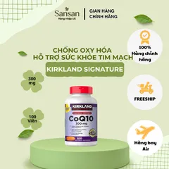 TPBVSK Viên Uống Kirkland Signature CoQ10 300mg 100 Viên - Nội địa Mỹ