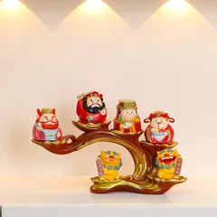 Tượng Ngũ Phúc Tiểu Thần Tiên – Trang Trí Lối Vào, Đón Thần Tài, Quà Tặng Tân Gia