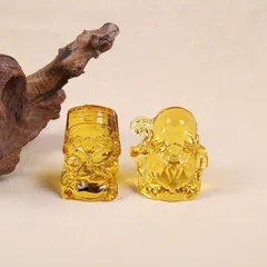 Tượng Ngũ Lộ Thần Tài Pha Lê Lưu Ly – Trang Trí Phòng Khách, Lối Vào, Phong Thủy
