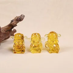 Tượng Ngũ Lộ Thần Tài Pha Lê Lưu Ly – Trang Trí Phòng Khách, Lối Vào, Phong Thủy