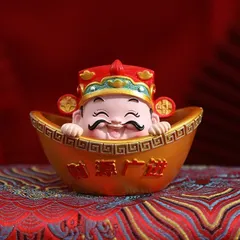 Tượng ông thần tài hũ vàng tài lộc may mắn, đặt bàn làm việc, trang trí nhà cửa Tiệm An Yên