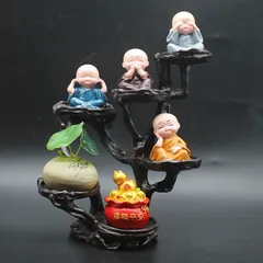 Tượng Chú Tiểu Chibi Thiền Ý – Trang Trí Nhà Cửa, Lối Vào, Kệ Rượu, Văn Phòng