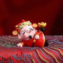 Tượng ông thần tài hũ vàng tài lộc may mắn, đặt bàn làm việc, trang trí nhà cửa Tiệm An Yên