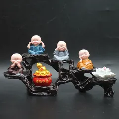 Tượng Chú Tiểu Chibi Thiền Ý – Trang Trí Nhà Cửa, Lối Vào, Kệ Rượu, Văn Phòng