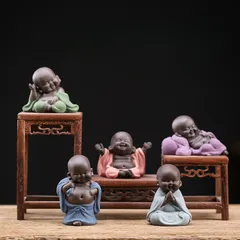Tượng Di Lặc Chiêu Tài Nuôi Trà – Phụ Kiện Bàn Trà, Đồ Chơi Trà Đạo, Trang Trí Resin
