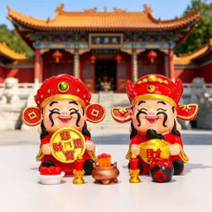 Tượng Thần Tài Mini 2026 – Trang Trí Bàn Văn Phòng, Chiêu Tài, Phong Thủy May Mắn