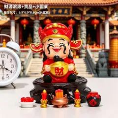 Tượng Thần Tài Mini 2026 – Trang Trí Bàn Văn Phòng, Chiêu Tài, Phong Thủy May Mắn