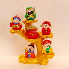 Tượng Ngũ Lộ Thần Tài – Trang Trí Văn Phòng, Phòng Khách, Lối Vào, Quà Tặng Khai Trương