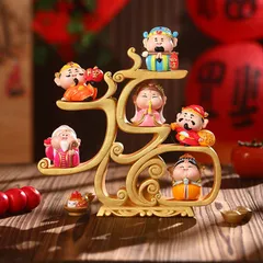 Tượng Thần Tài Phúc Tinh Lâm Môn – Trang Trí Văn Phòng, Phòng Khách, Quà Khai Trương, Tân Gia
