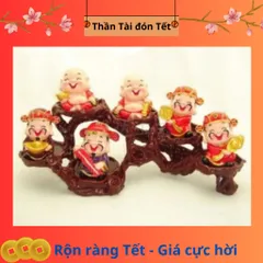 Bộ thần tài di lạc kèm kệ 6 ô