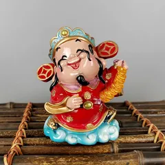 Thần tài Ngũ phúc trang trí 9cm