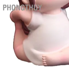 [Hàng HOT] Tượng bé gái bé mập tập Yoga để bàn Đáng Yêu Trang Trí Bàn học Xe Ô Tô【PhongThuy】