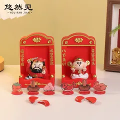 ượng Thần Tài Cầm Vàng Kèm Kệ Thờ Mini – Tượng Cầu Tài May Mắn Đầu Năm