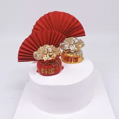 Bao túi đồng xu đỏ, vàng nhỏ xinh tranh trí  tiểu cảnh, bánh kem, để xe hơi ... phong thủy may mắn tài lộc