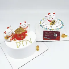 Bao túi đồng xu đỏ, vàng nhỏ xinh tranh trí  tiểu cảnh, bánh kem, để xe hơi ... phong thủy may mắn tài lộc