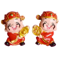 Tượng Thần Tài Cầm Xu Mini – Tượng Phong Thủy May Mắn, Hút Tài Lộc Đầu Năm