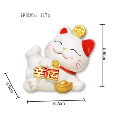 Bộ 4 mèo thần tài mini may mắn - FREESHIP - Trang trí nhà cửa xe hơi bàn làm việc