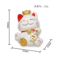 Bộ 4 mèo thần tài mini may mắn - FREESHIP - Trang trí nhà cửa xe hơi bàn làm việc