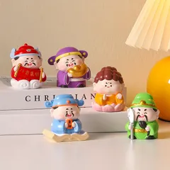 Đồ Trang Trí Nhỏ Chúc May Mắn Đến Với Phật, Búp Bê Thủ Công Bằng Nhựa, Quà Tặng Trang Trí Máy Tính Để Bàn Văn Phòng