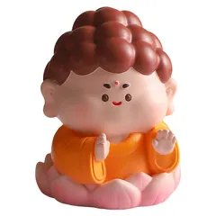 Đồ Trang Trí Nhỏ Chúc May Mắn Đến Với Phật, Búp Bê Thủ Công Bằng Nhựa, Quà Tặng Trang Trí Máy Tính Để Bàn Văn Phòng