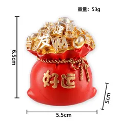 Túi vàng chữ hảo vận - FREESHIP -Túi vàng may mắn đa phúc 7 cm