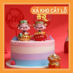 Tượng thần tài phong thủy, đầu lò xo, thích hợp để trang trí nhà cửa, xe hơi