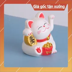 Phụ kiện bánh sinh nhật bánh kem - MÈO THẦN TÀI trang trí bánh