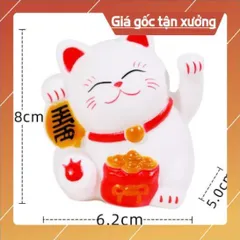 Phụ kiện bánh sinh nhật bánh kem - MÈO THẦN TÀI trang trí bánh