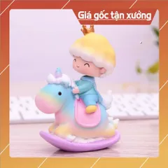 Trang trí bánh sinh nhật bánh kem cho bé - Hoàng tử, công chúa ngồi ngựa, Cặp đôi ngồi vịt