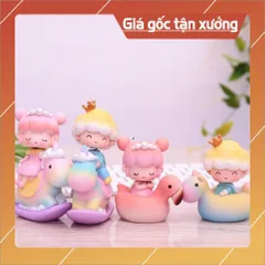 Trang trí bánh sinh nhật bánh kem cho bé - Hoàng tử, công chúa ngồi ngựa, Cặp đôi ngồi vịt