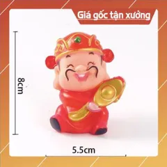 Phụ kiện bánh sinh nhật bánh kem - ÔNG THẦN TÀI NHỰA