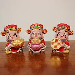 Tam đại  thần tài trang trí tài lộc