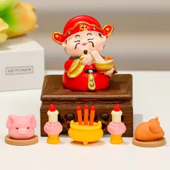 Đồ Trang Trí Thần Tài, Đồ Trang Trí Nhỏ, Quà Sinh Nhật Thần Tài (Nguyên bộ)