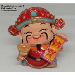 Tượng thần tài hai tay cầm 2 thỏi vàng - FREESHIP - Tượng thần tài trang trí tăng may mắn tài lộc