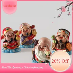 Đồ trang trí độc đáo hình tiên tài từ nhựa resin, phù hợp trang trí trong nhà, văn phòng, trang trí xe hơi, quà tặng thủ