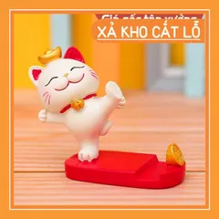 Giá đỡ điện thoại hình chú mèo may mắn trang trí nhà cửa, để ô tô tiện lợi 💕FREESHIP 50k💕 Linh Tinh 10k