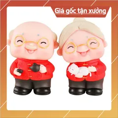 Phụ kiện bánh sinh nhật bánh kem - Cặp đôi ông bà đủ mẫu Trang Trí Bánh Sinh Nhật